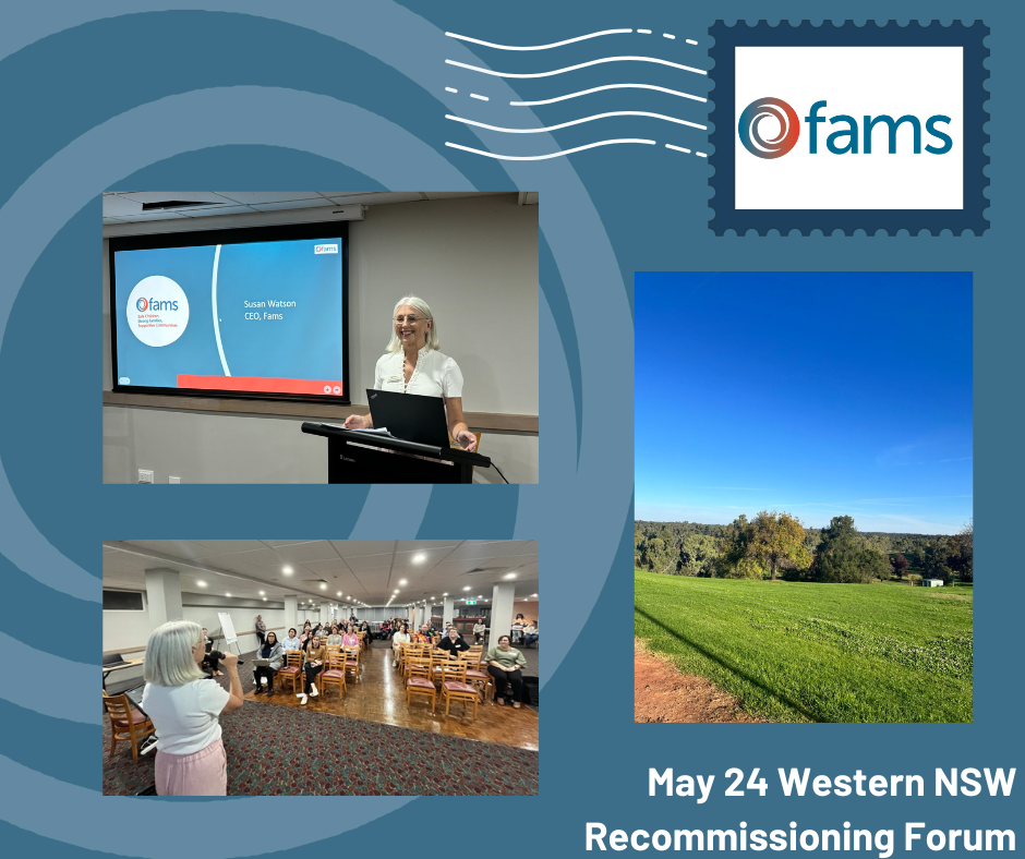 Fams attends Western NSW TEI Recommissioning Forum